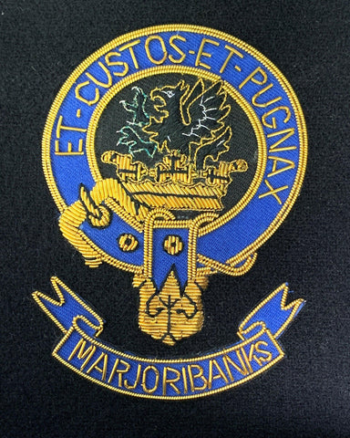 Marjoribanks Scottish Clan Embroidered Crest