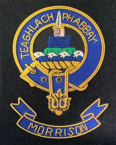 Morrison Scottish Clan Embroidered Crest