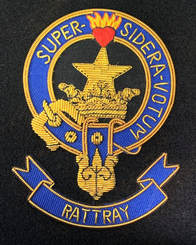 Rattray Scottish Clan Embroidered Crest