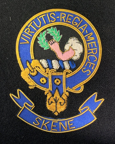 Skene Scottish Clan Embroidered Crest