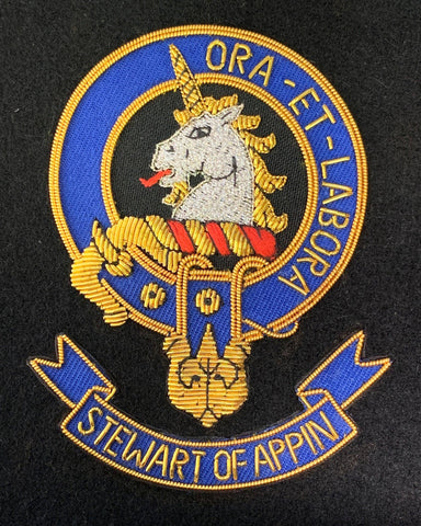Stewart of Appin Scottish Clan Embroidered Crest