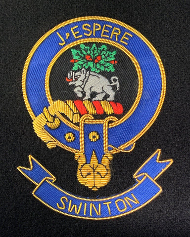 Swinton Scottish Clan Embroidered Crest
