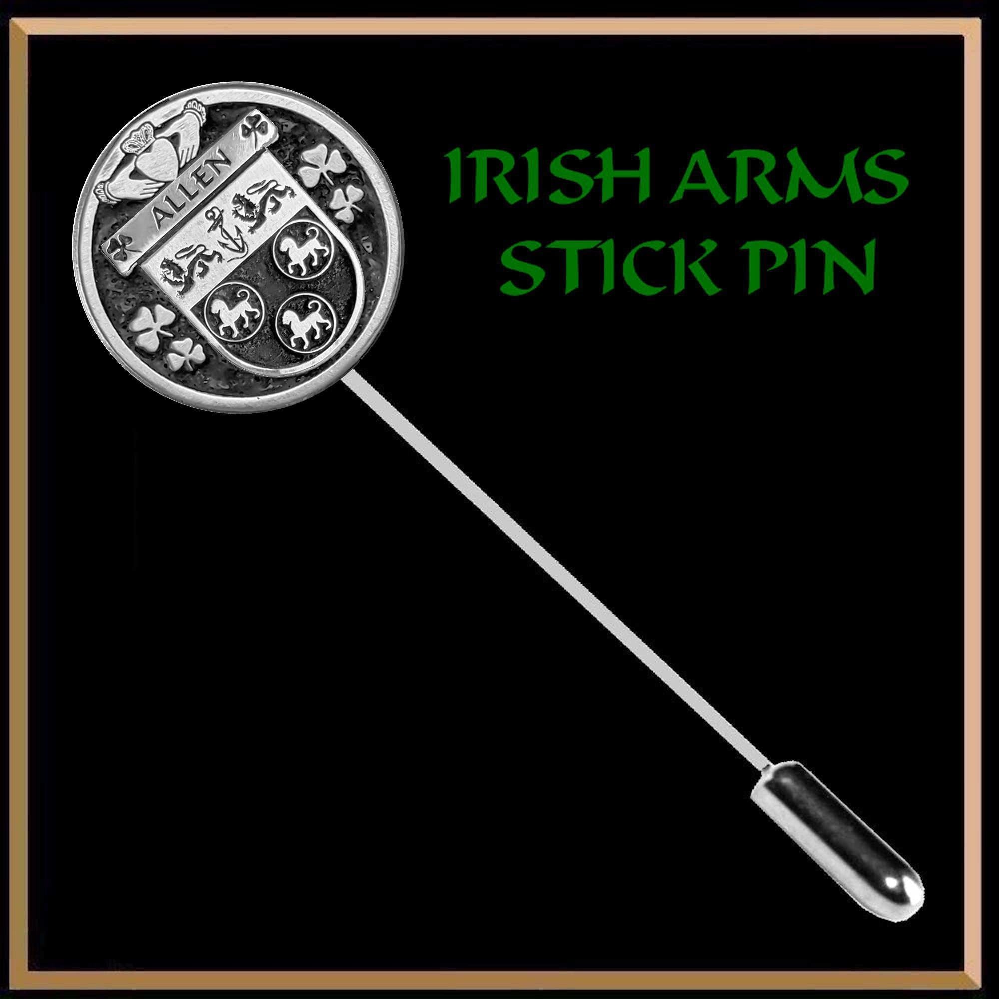 Allen Irish Family Coat of Arms Stick Pin