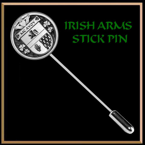McAvoy Irish Family Coat of Arms Stick Pin