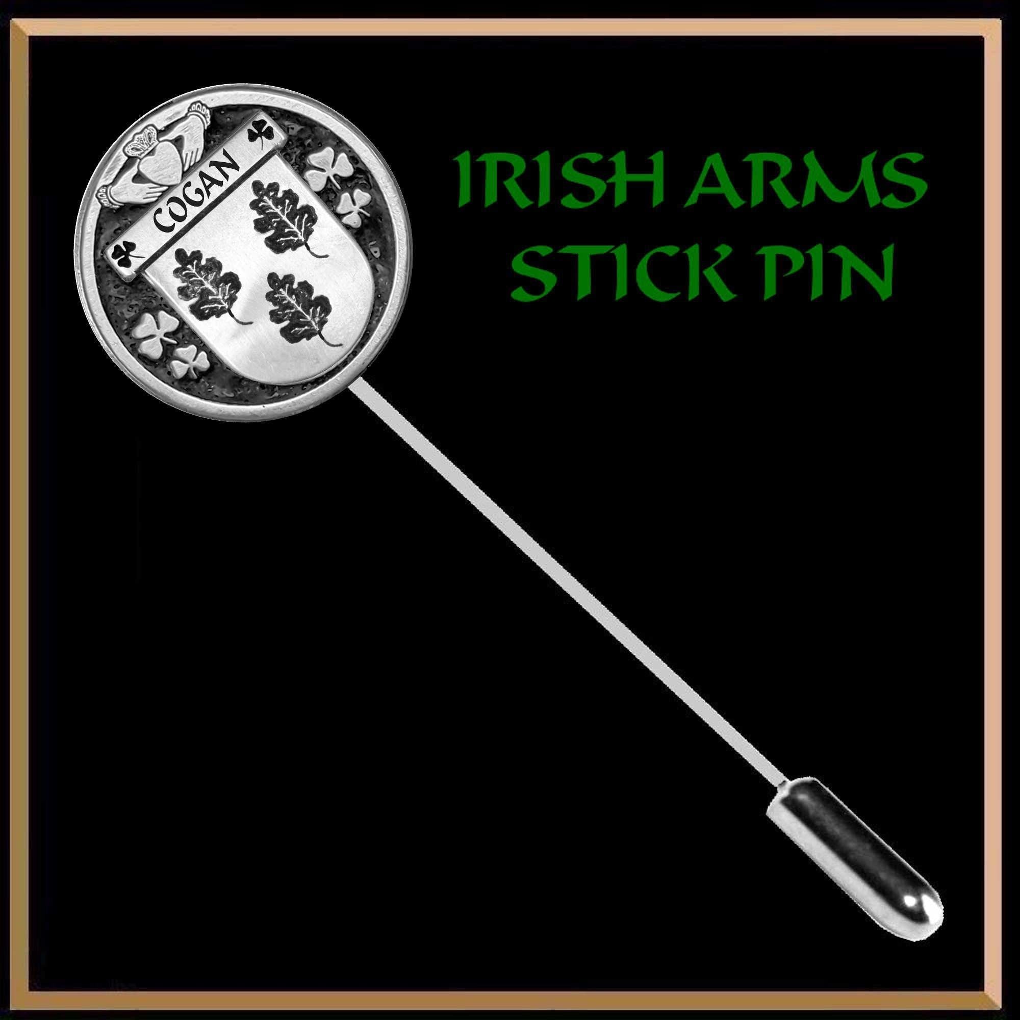 Cogan Irish Family Coat of Arms Stick Pin