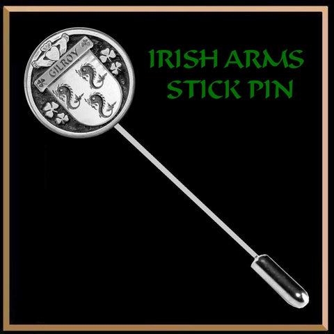Gilroy Irish Family Coat of Arms Stick Pin