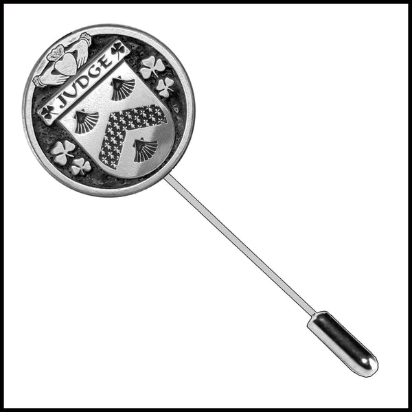 Judge Irish Family Coat of Arms Stick Pin