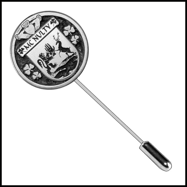 McNulty Irish Family Coat of Arms Stick Pin