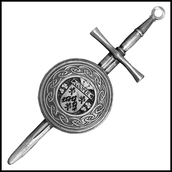 Cooper Irish Dirk Coat of Arms Shield Kilt Pin