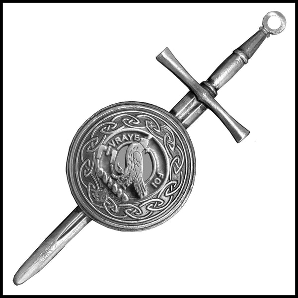 Boswell Scottish Clan Dirk Shield Kilt Pin