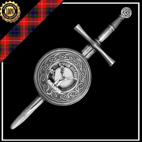 Burns Scottish Clan Dirk Shield Kilt Pin