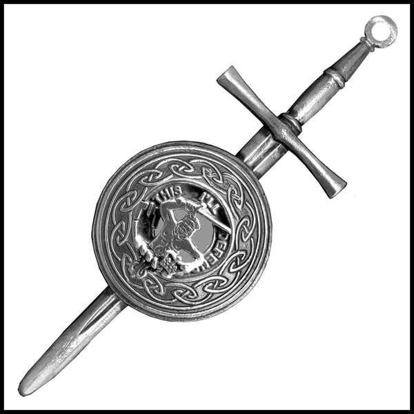 MacFarlane Scottish Clan Dirk Shield Kilt Pin