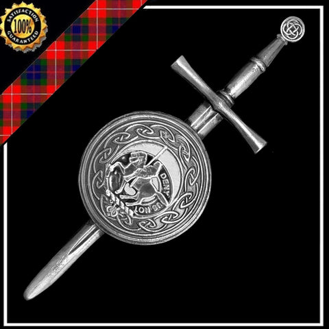 Thompson Scottish Clan Dirk Shield Kilt Pin