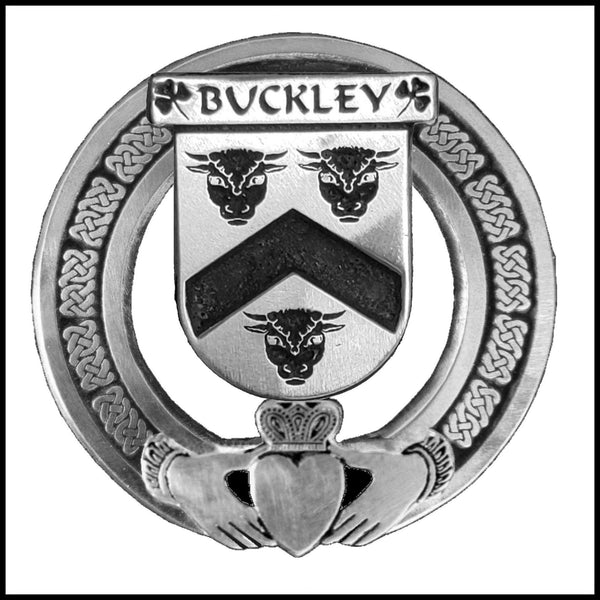 Buckley Irish Claddagh Coat of Arms Badge