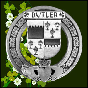 Butler Irish Claddagh Coat of Arms Badge