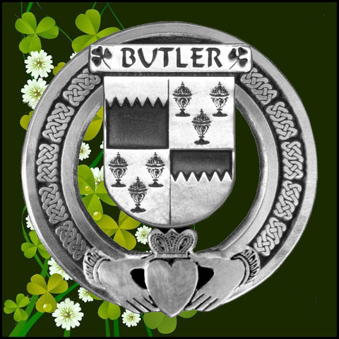 Butler Irish Claddagh Coat of Arms Badge