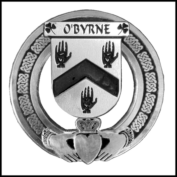 O'Byrne Irish Claddagh Coat of Arms Badge