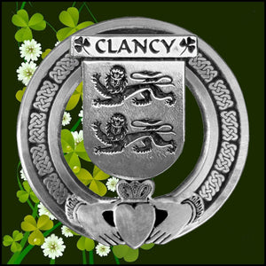 Clancy Irish Claddagh Coat of Arms Badge