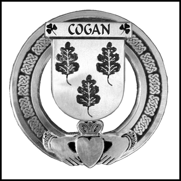 Cogan Irish Claddagh Coat of Arms Badge