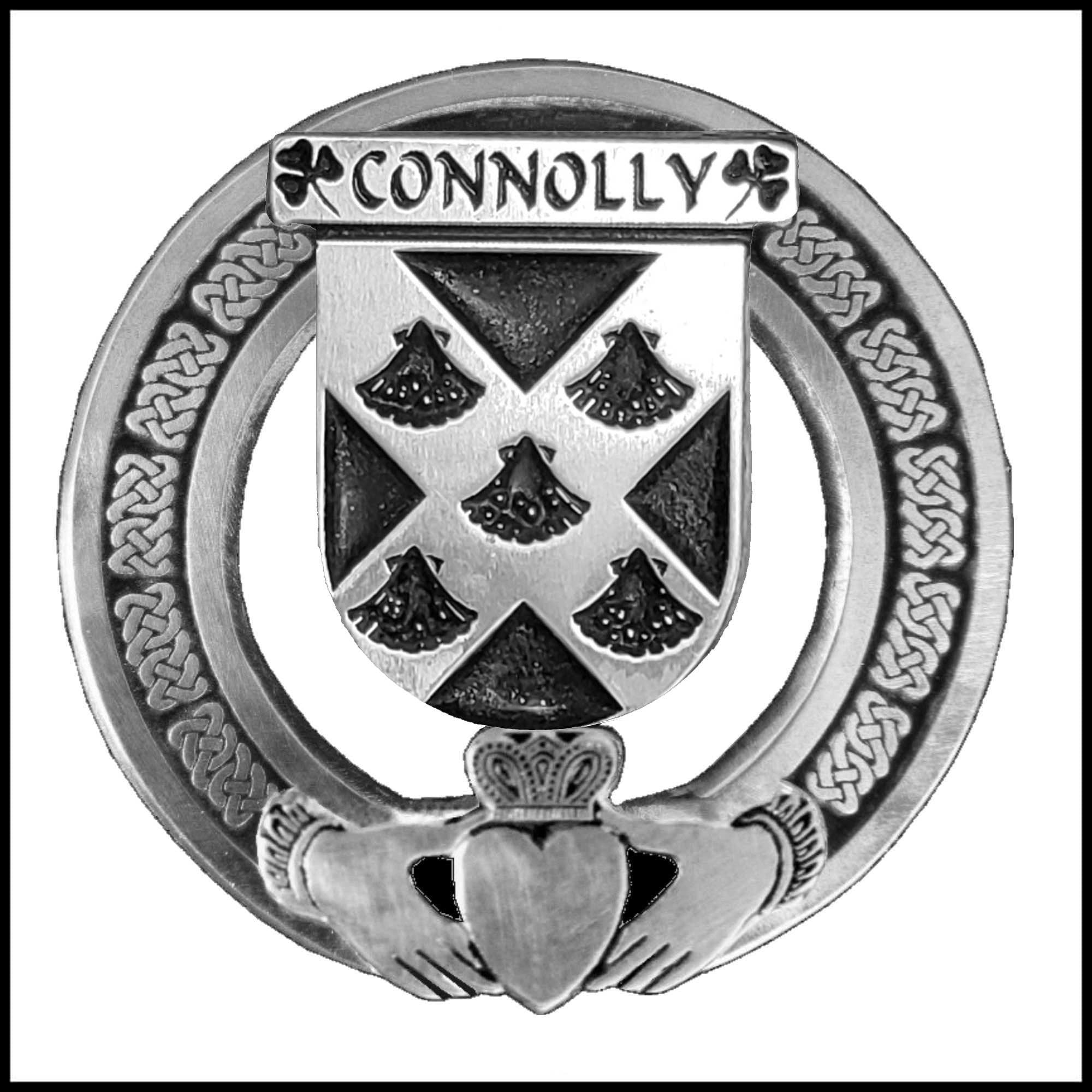 Connelly Irish Coat newest of Arms Interlace Kilt Buckle