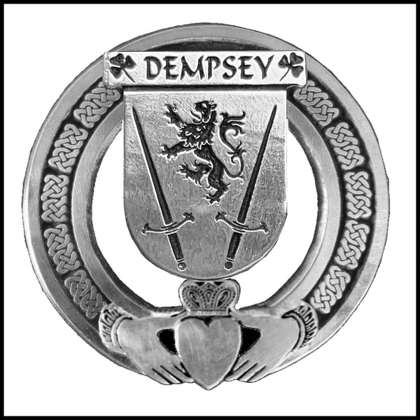 Dempsey Irish Claddagh Coat of Arms Badge