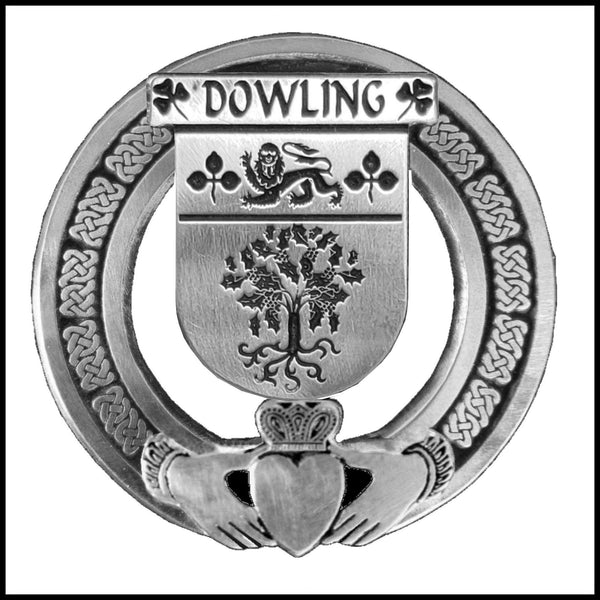 Dowling Irish Claddagh Coat of Arms Badge