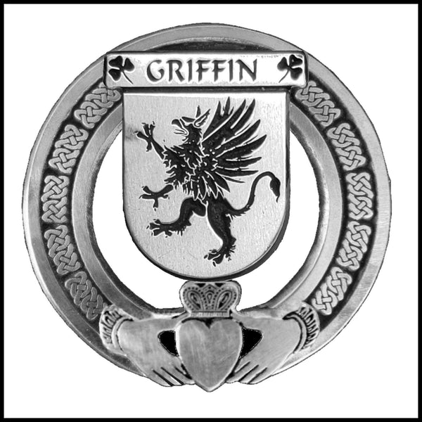 Griffin Irish Claddagh Coat of Arms Badge