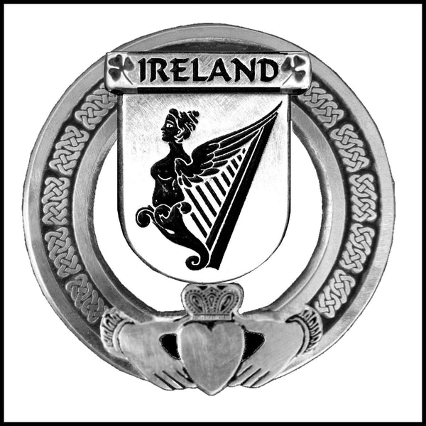 Irish Claddagh Coat of Arms Badge