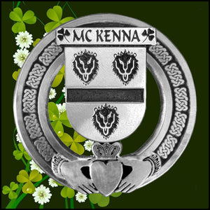 McKenna Irish Claddagh Coat of Arms Badge