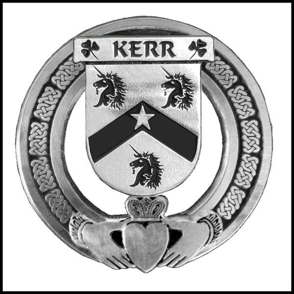 Kerr Irish Claddagh Coat of Arms Badge