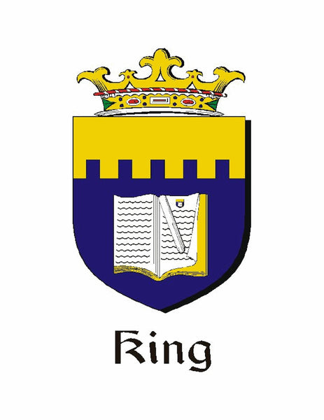 King Irish Claddagh Coat of Arms Badge