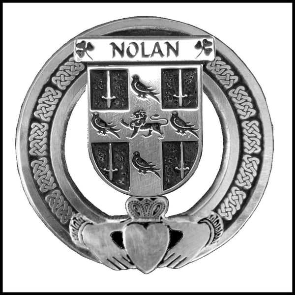 Nolan Irish Claddagh Coat of Arms Badge
