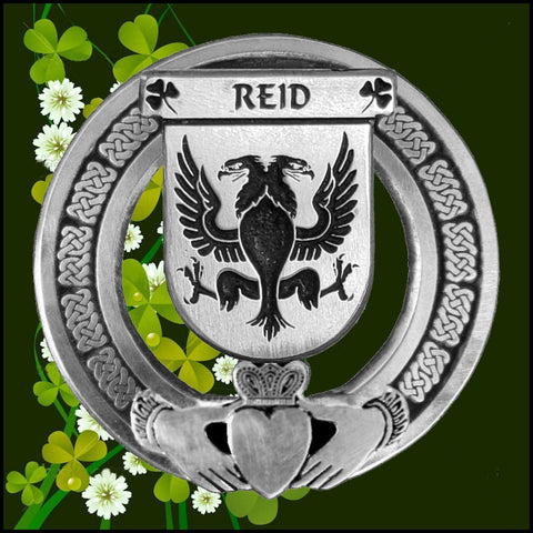 Reid Irish Claddagh Coat of Arms Badge