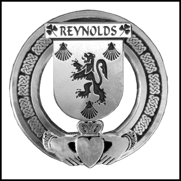 Reynolds Irish Claddagh Coat of Arms Badge