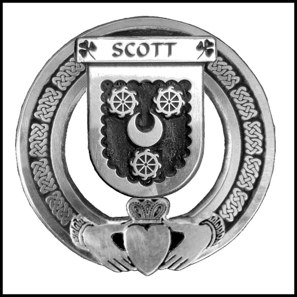 Scott Irish Claddagh Coat of Arms Badge