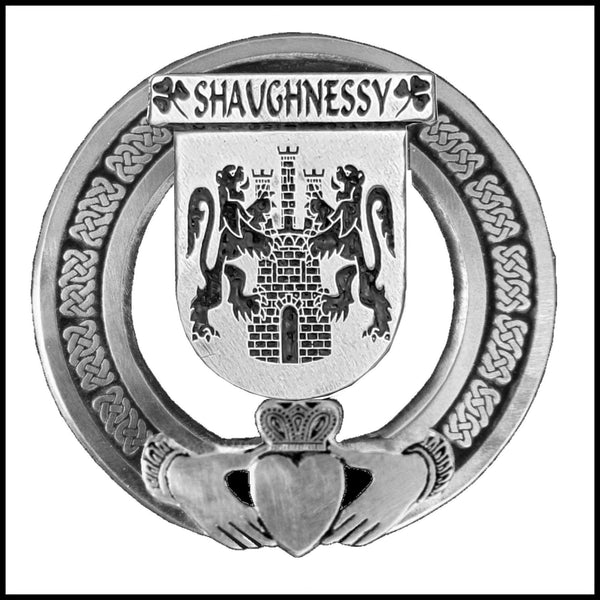 Shaughnessy Irish Claddagh Coat of Arms Badge