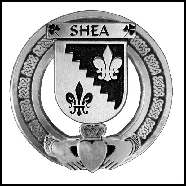 Shea Irish Claddagh Coat of Arms Badge