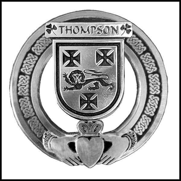 Thompson Irish Claddagh Coat of Arms Badge