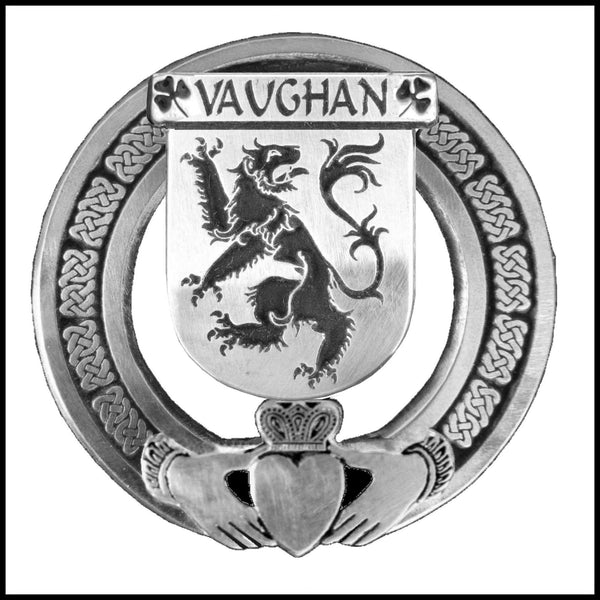 Vaughan Irish Claddagh Coat of Arms Badge