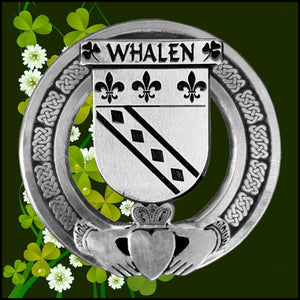 Whalen Irish Claddagh Coat of Arms Badge