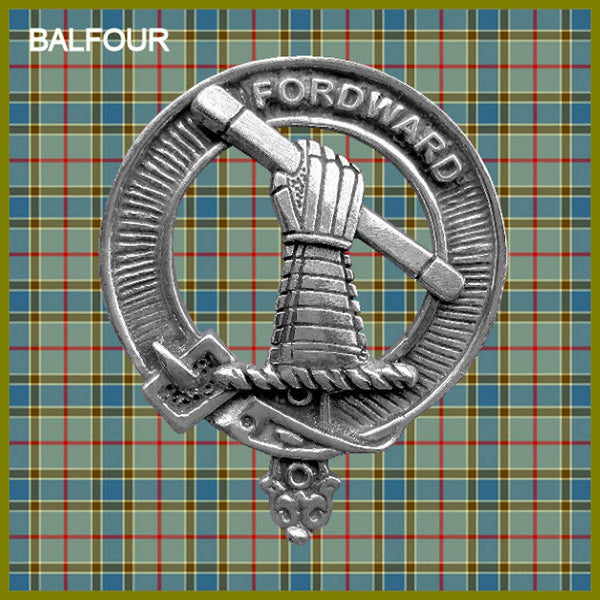 Balfour Scottish Clan Crest Badge Dress Fur Sporran