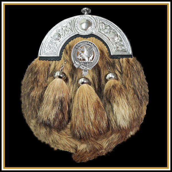 Leslie Scottish Clan Crest Badge Dress Fur Sporran