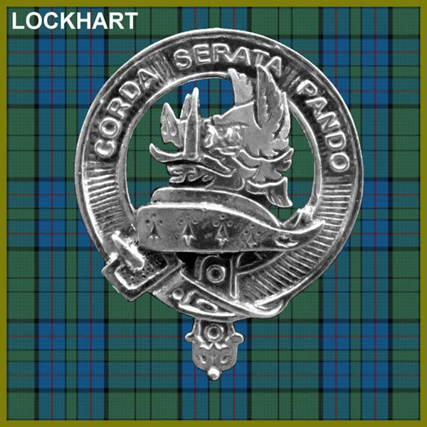 Lockhart Scottish Clan Crest Badge Dress Fur Sporran