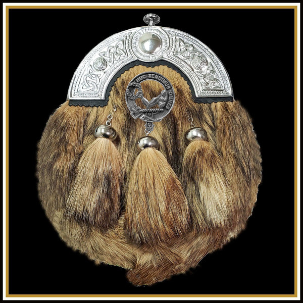 Patterson Scottish Clan Crest Badge Dress Fur Sporran