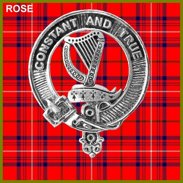 Rose Scottish Clan Crest Badge Dress Fur Sporran