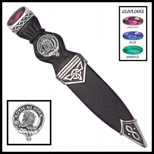Adair Interlace Clan Crest Sgian Dubh, Scottish Knife