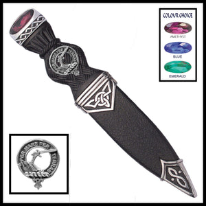 Alexander Interlace Clan Crest Sgian Dubh, Scottish Knife