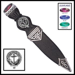 Clark Interlace Clan Crest Sgian Dubh, Scottish Knife