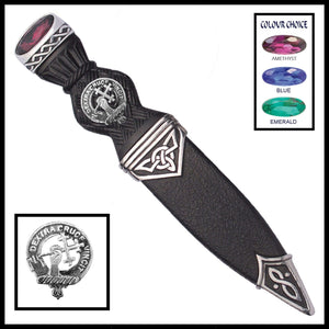 Sheppard Interlace Clan Crest Sgian Dubh, Scottish Knife