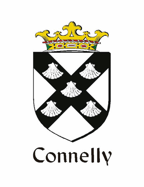 Connolly Irish Coat of Arms Celtic Interlace Disk Pendant ~ IP06